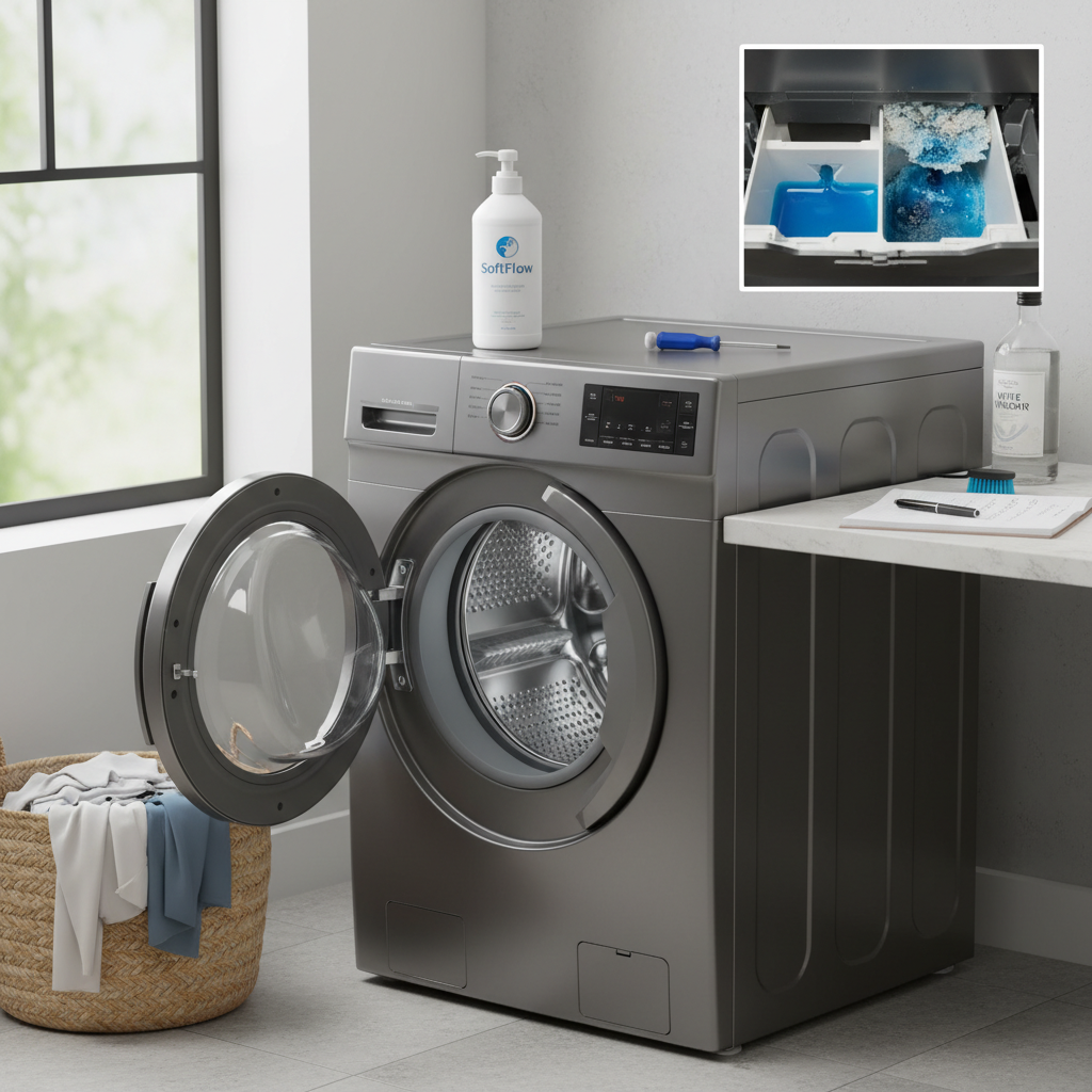 automat nie pobiera płynu do płukania