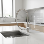 bateria do kuchni z wyciąganą wylewką