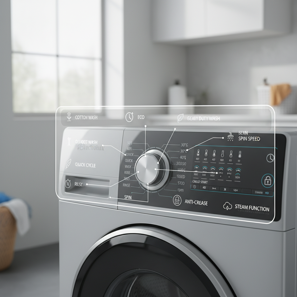 co oznaczają ikony na pralce