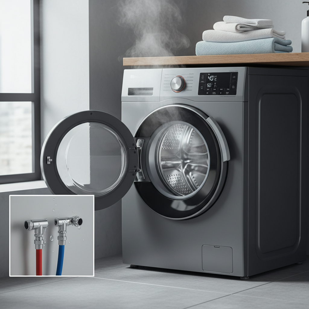 czy pralka pobiera ciepłą wodę