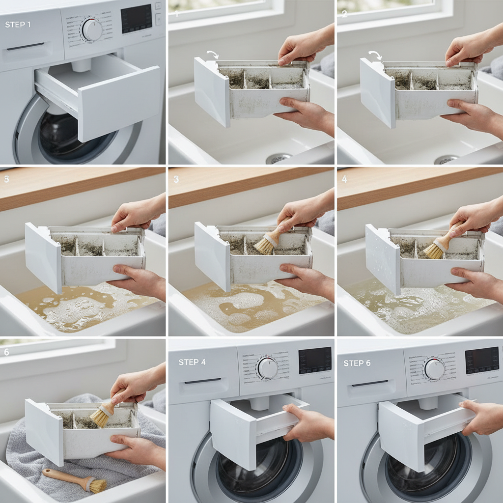 czy szufladę z pralki można myć w zmywarce