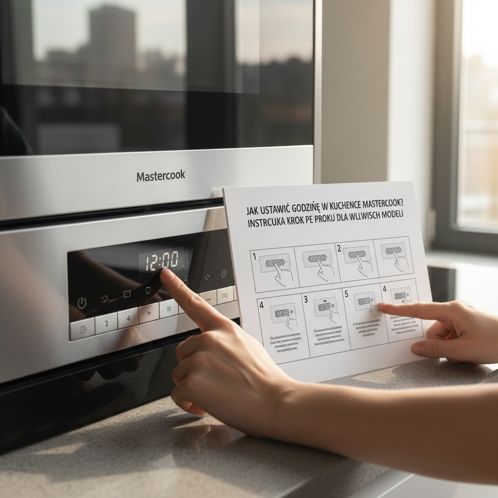 jak ustawić godzinę w kuchence mastercook