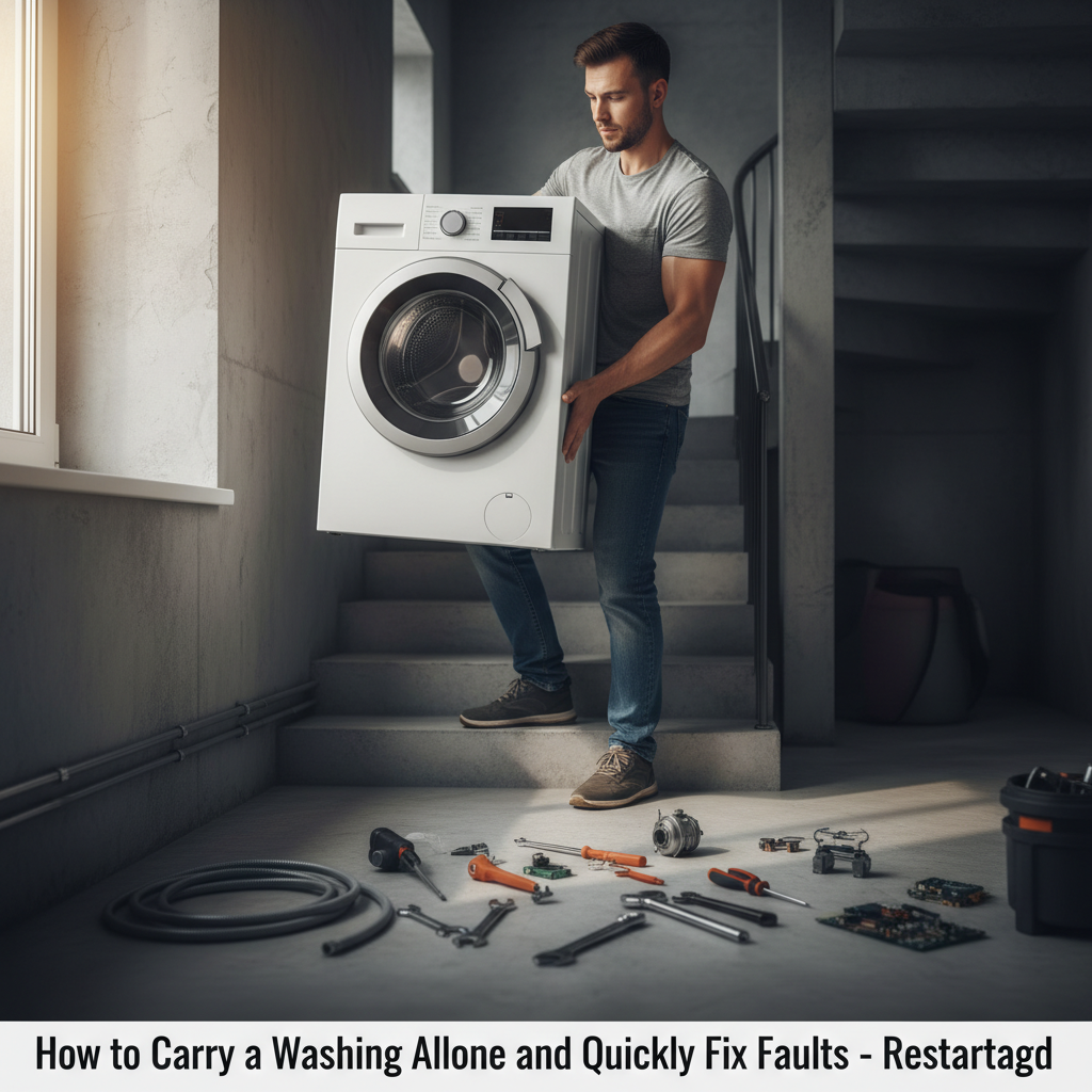 jak wnieść pralkę samemu