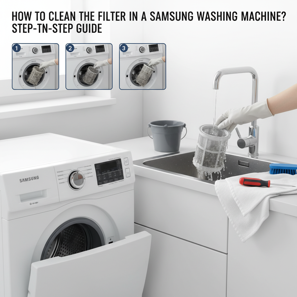 Jak wyczyścić filtr w pralce Samsung