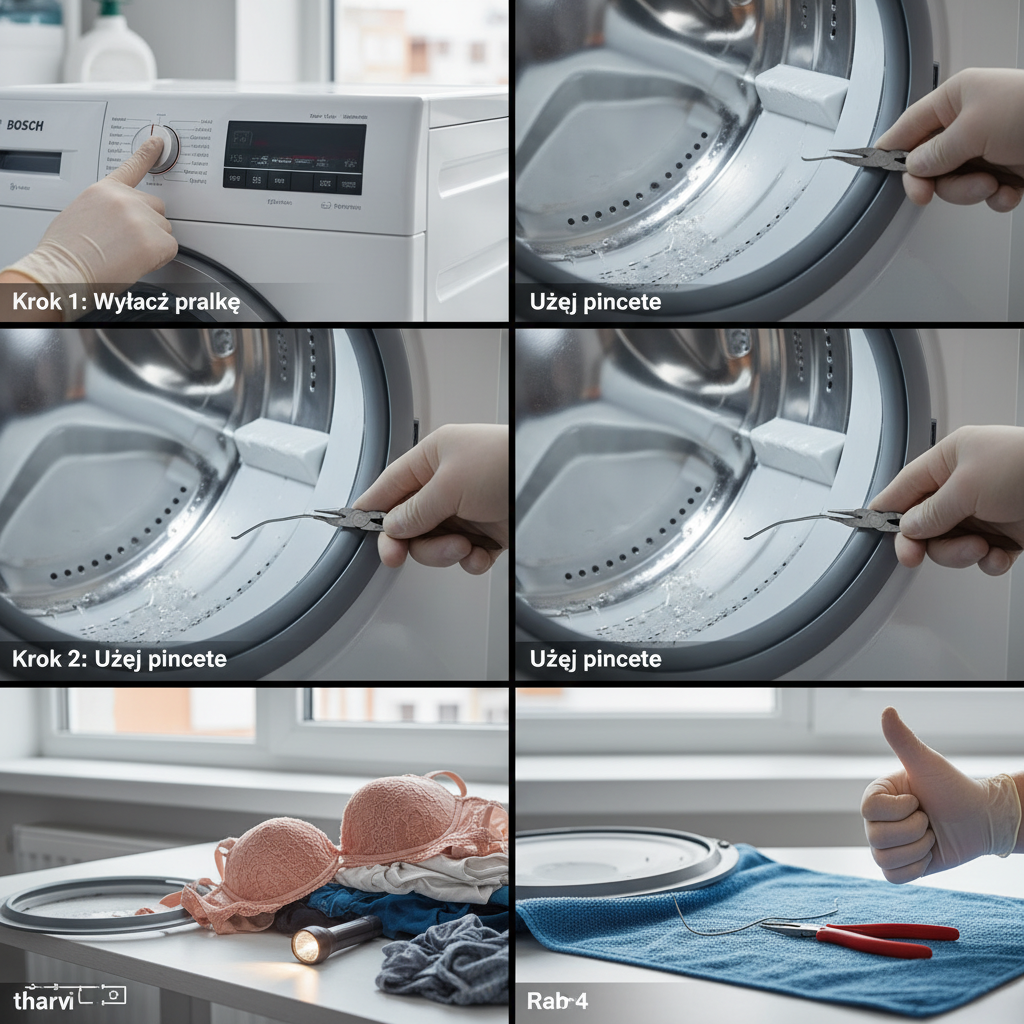 jak wyjąć drut z bębna pralki bosch