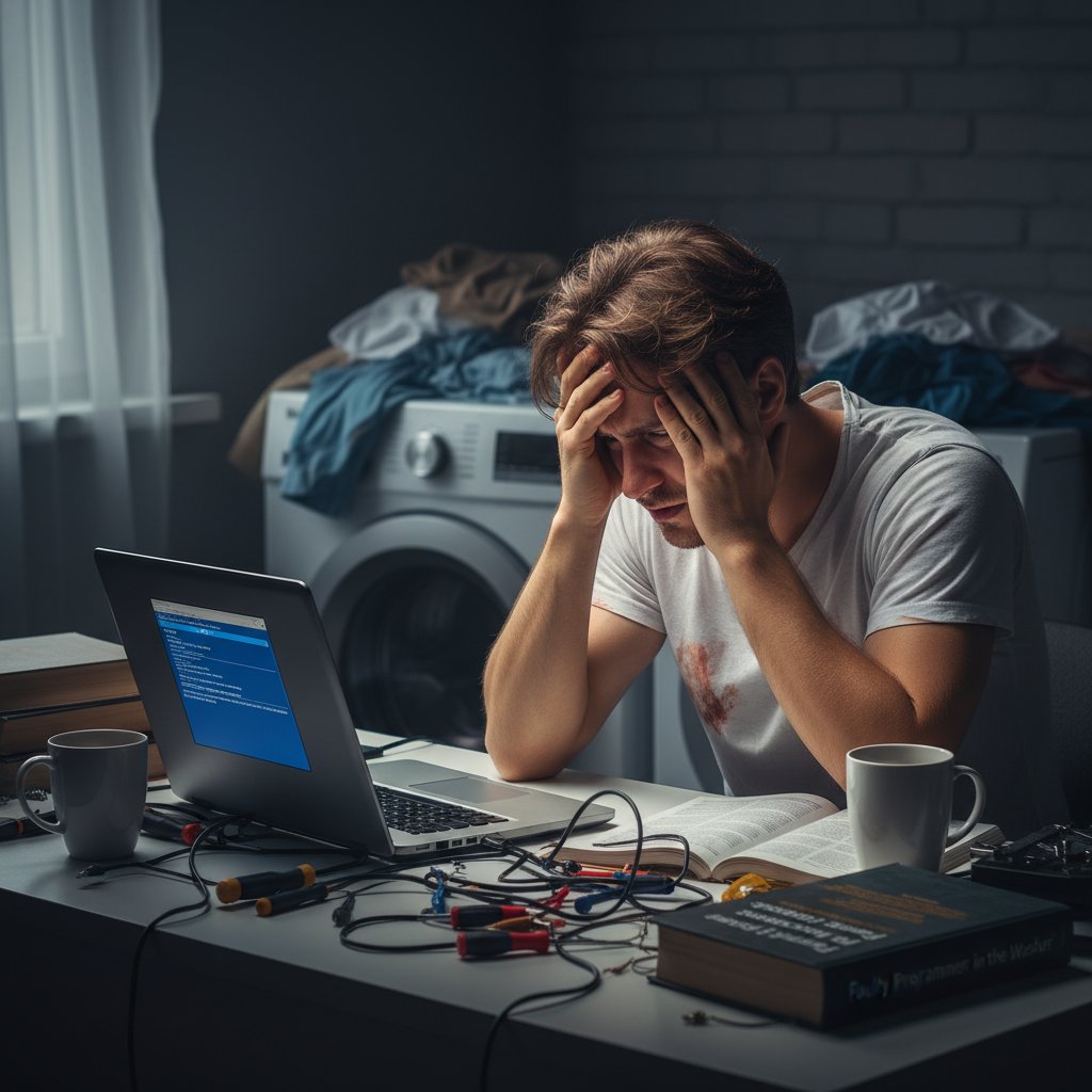 zepsuty programator w pralce objawy