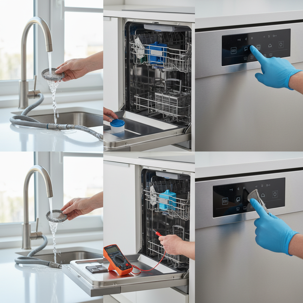 brak wody podczas pracy zmywarki