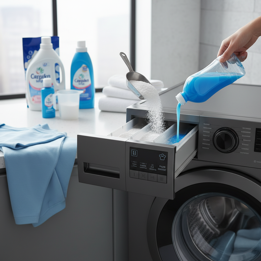 co gdzie wlac w pralce