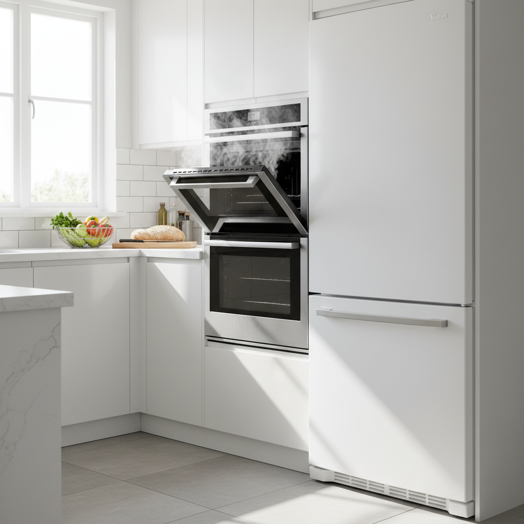 Czy&nbsp;lodówka może być koło piekarnika? ZOBACZ odstępy!