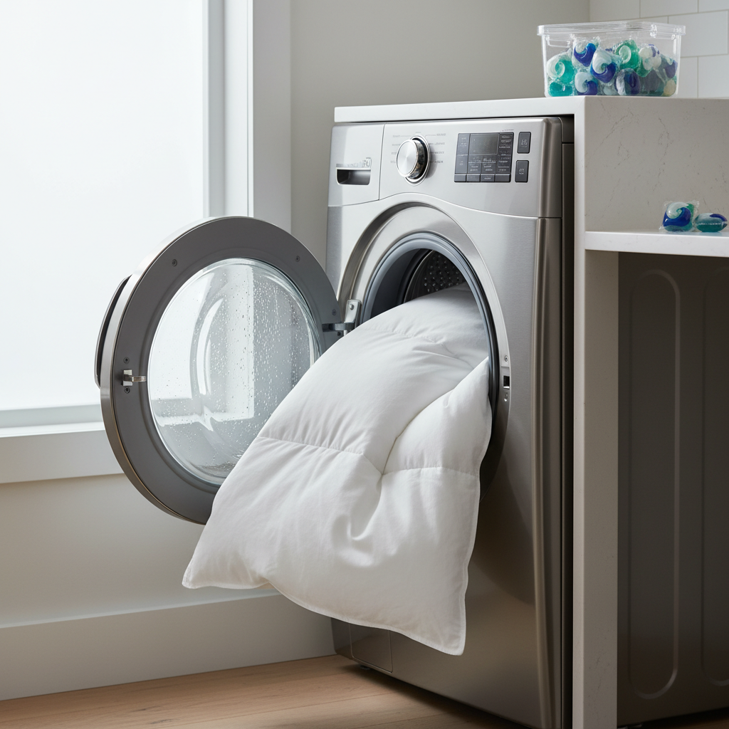 Czy&nbsp;Można Prać Kołdrę w&nbsp;Pralce? Sekret Puszystej Kołdry!