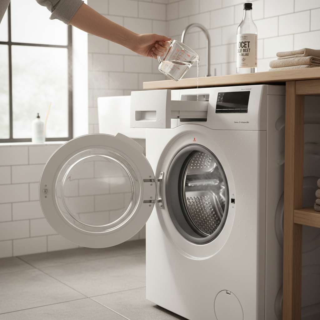 czy ocet niszczy pralkę