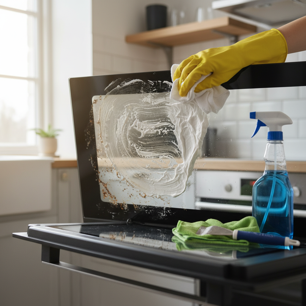 czyszczenie szyby piekarnika