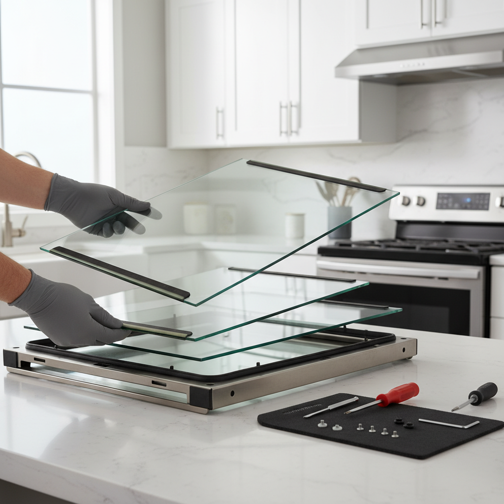 demontaż szyby piekarnika whirlpool