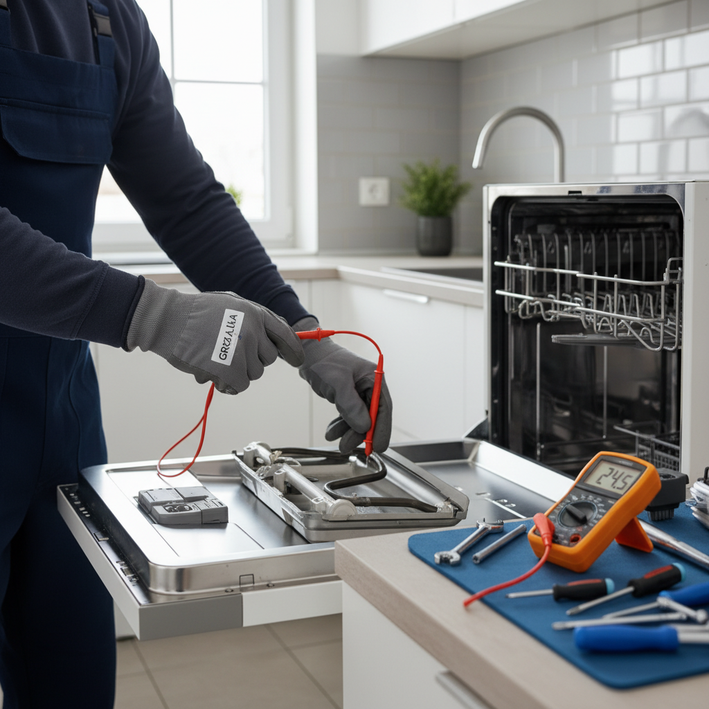 gdzie jest grzałka w zmywarce beko