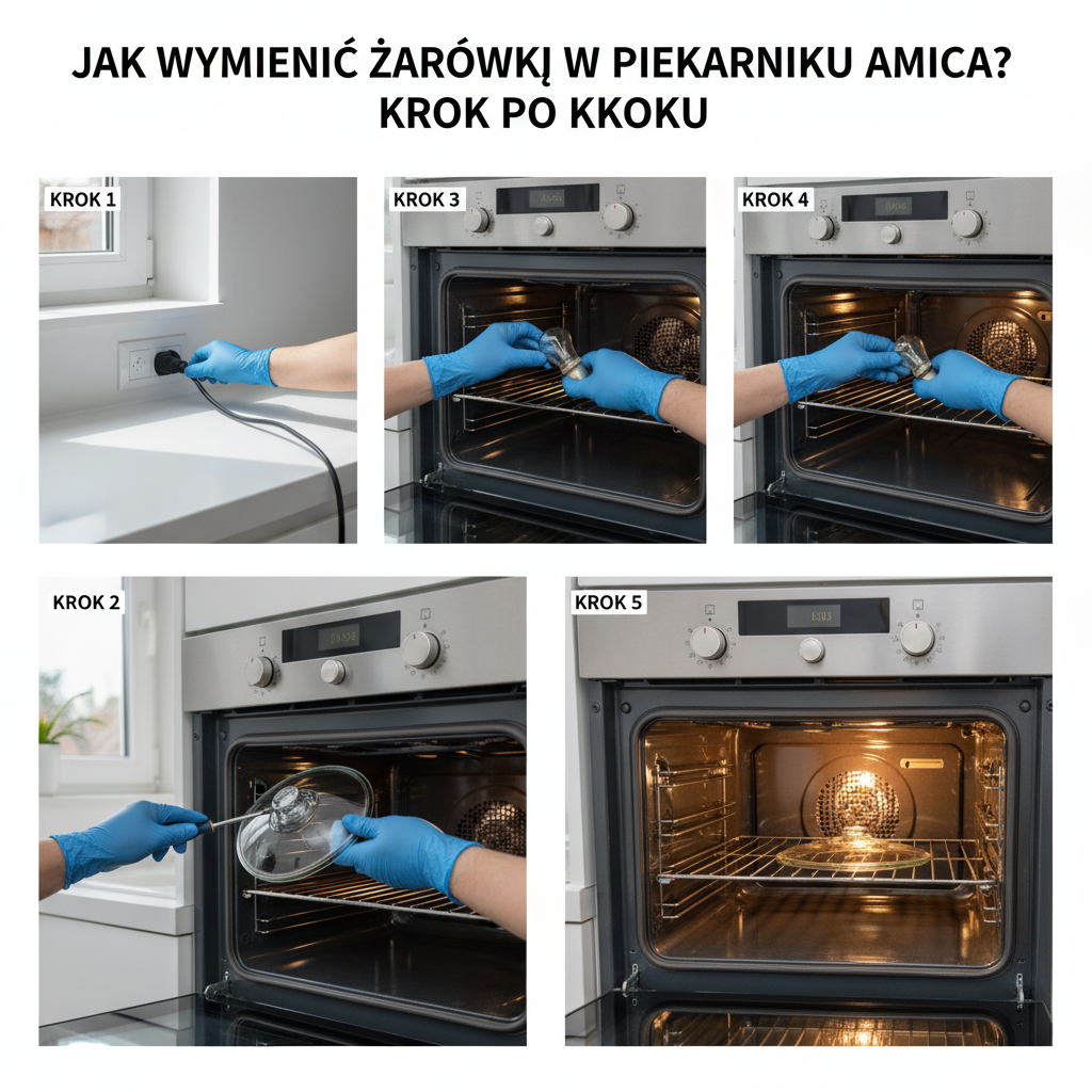 Jak wymienić żarówkę w piekarniku Amica