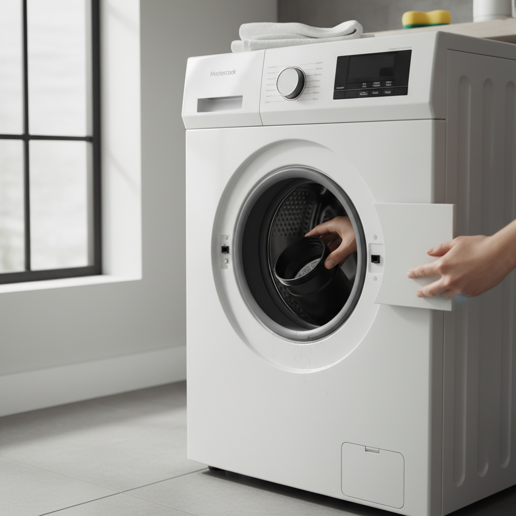 pralka mastercook czyszczenie filtra