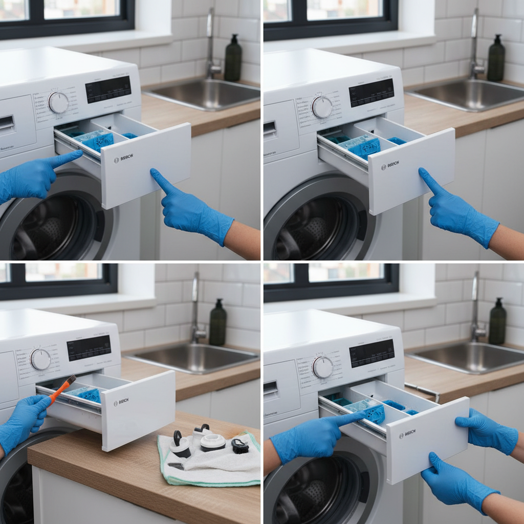 zablokowana szuflada w pralce bosch