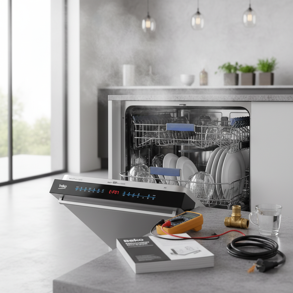 zmywarka beko sama się włącza