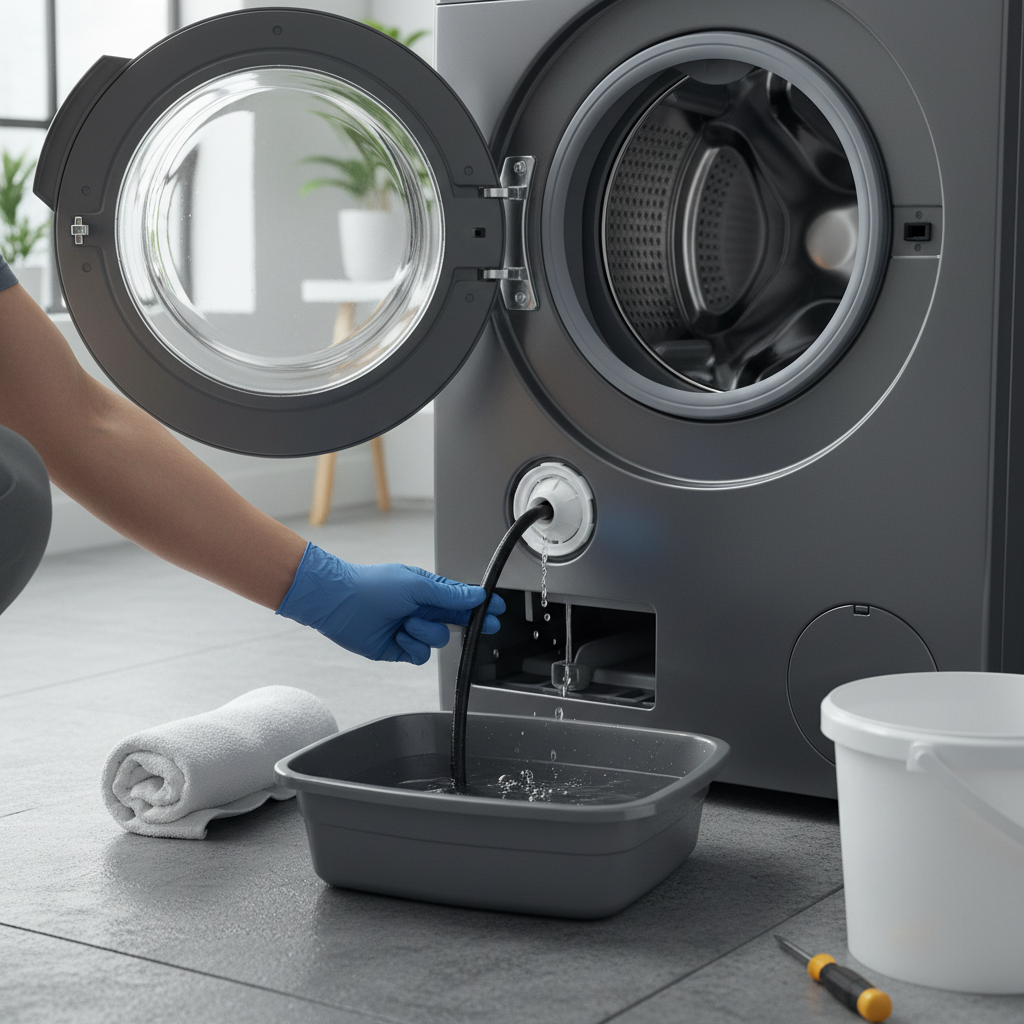 awaryjne spuszczanie wody z pralki